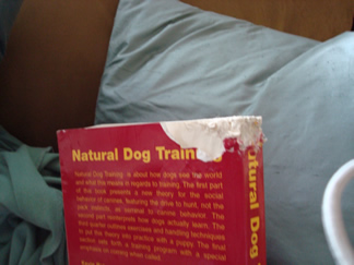 chewed up natural dog training book